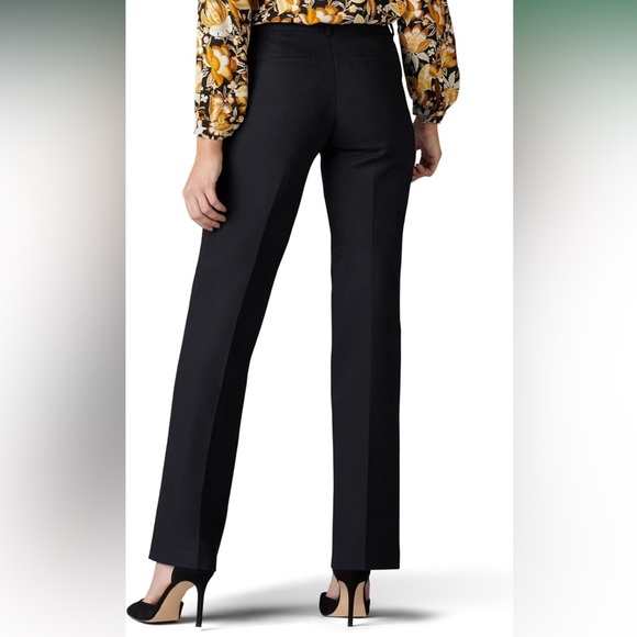 Lee Pants - Lee Women's Black Straight Leg Trousers -14 Short - Ultra Lux Comfort NWT